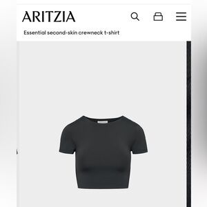 Aritzia Babaton Contour Crew Crop Tee XS